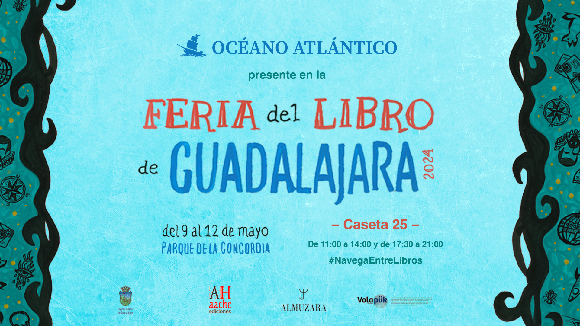 Océano Atlántico Editores en la Feria del Libro de Guadalajara (España) 2024
